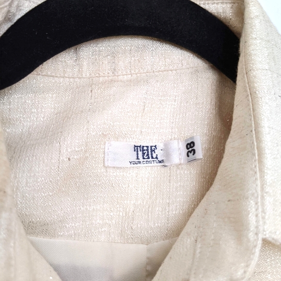 Vintage Cream Blouse with Embroidery - Picture 4 of 12